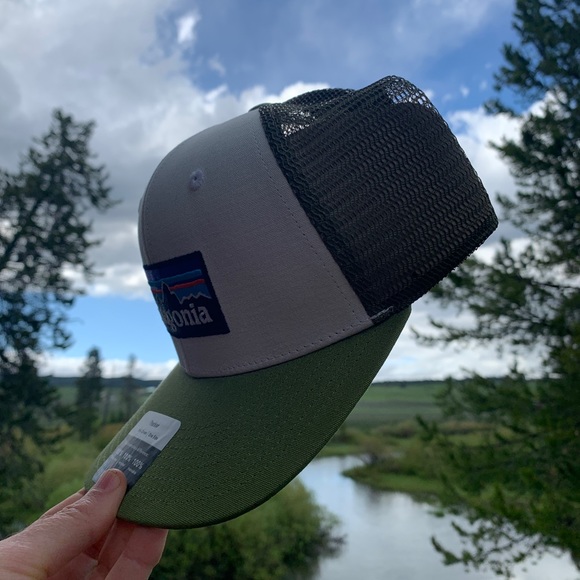 NWT Patagonia Hat - Green & White - Picture 2 of 7